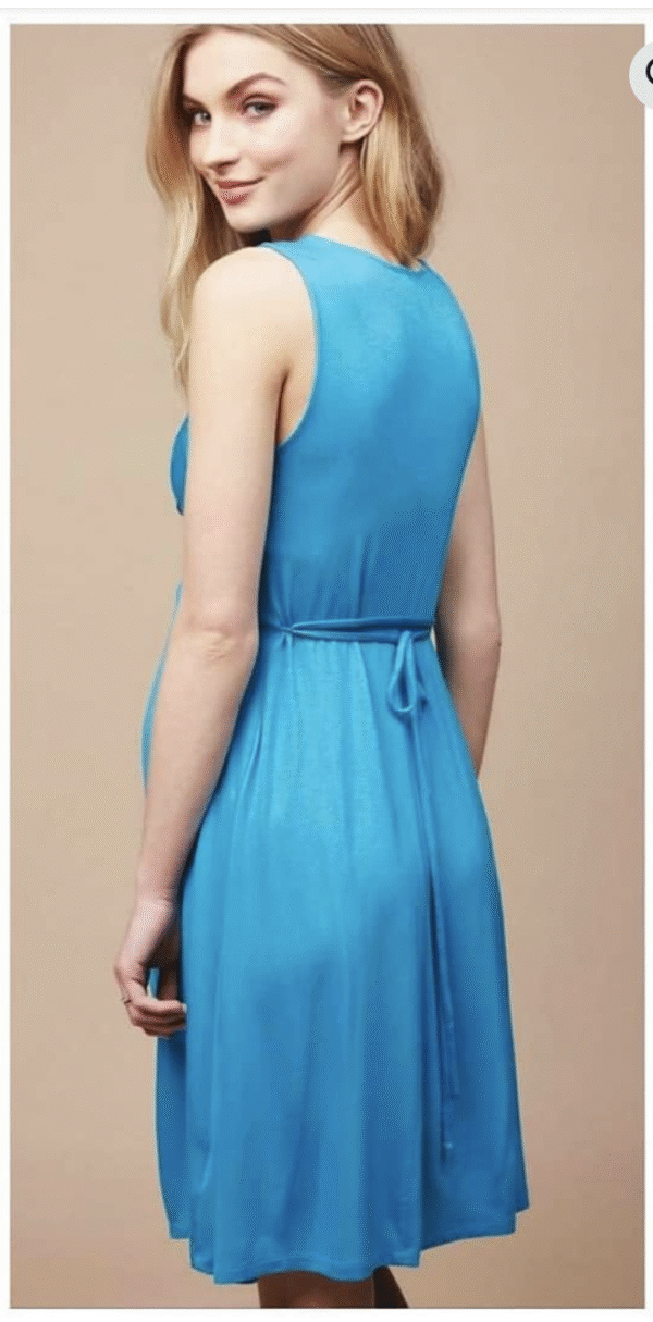 VESTIDO NUDO - TURQUESA - Imagen 2